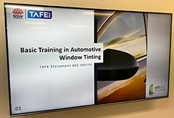 The year of TAFE tinter training 3